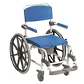 Drive Medical Dusch-Toilettenrollstuhl Aston 24" Räder weiß-blau