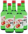 [ 5x 360ml ] HITEJINRO Soju Jinro Strawberry / Soju Erdbeergeschmack