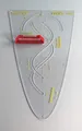 WISSNER 162650.000 aktiv Lernen-Profi-Parabelschablone 50 cm-RE-Plastic, Mehrfarbig
