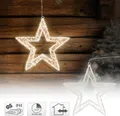 ECD Germany LED-Weihnachtsstern mit 1440 warmweißen LEDs und Timer, Innen/Außen, IP44 Wasserabweisend