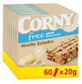 CORNY Müsli-Riegel free Weiße Schoko ohne Zuckerzusatz, 65 kcal p/Riegel, 60x20g