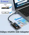 ORICO mSATA SSD Adapter 5 Gbit/s mSATA auf USB 3.0 Typ C Gehäuse für 3050 SSD