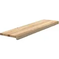 vidaXL Treppenstufen 2 Stk Unbehandelt 100x30x2 cm Massivholz Eiche 3283781