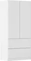rauch Drehtürenschrank Kleiderschrank Schrank Garderobe COSTA in den Breiten 91/136/181 cm (in 3 Ausstattungen BASIC/CLASSIC/PREMIUM) viel Platz, grifflose Front und Push-to-Open Funktion MADE IN GERMANY