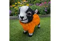 Online-Fuchs Gartenfigur süße Ziegen mit Pulli für außen - Deko Figuren Frühling, Sommer, (16 oder 24 cm groß), aus langlebigem Kunstharz gefertigt, wetterfest - 16 bis 24 cm groß