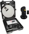 PremiumX Camping SAT Anlage Single LNB Tischhalter Masthalter Saugfuß Koffer