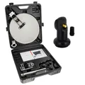 PremiumX Camping SAT Anlage Satellitenschüssel Single LNB Tischhalter Masthalter Saugfuß im Koffer Camp Zubehör