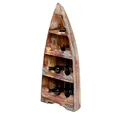 LebensWohnArt Weinregal Massivholz Bootsregal Weinregal VINO ca.100cm Multi-Color