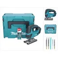 Makita DJV 180 ZJ Akku Stichsäge 18 V + 5 tlg. Stichsägeblatt Set + Makpac - ohne Akku, ohne Ladegerät