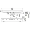 Dallmer Duschrinne CeraLine W 1100mm, DN50