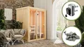 Karinu Sauna Heimsauna Innensauna Saunakabine MODERNO 1 AVARI 1 mit 3,6kW Ofen
