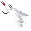 BKK Feathered Spear 21-SS - 3 Drillinge, Größe/Farbe:Gr. 8 / White