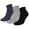PUMA 6 Paar Unisex Quarter Socken Sneaker Gr. 35-49 für Damen Herren Füßlinge, Farbe:532 - navy/grey/nightshadow b, Socken & Strümpfe:35-38