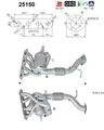 Katalysator AS 25150 für MAZDA GJ GL GJ2 GL2 GL6 GJEFP GJEFW
