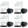 4X Shelly Smarte Gen3 WLAN Steckdose Bluetooth Energiezähler Stecker Schwarz