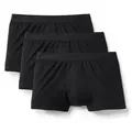 CALIDA Boxer Natural Benefit Herren (3-St., 3er-Pack) im 3er-Pack, weicher Elastikbund schwarz S (46/48)