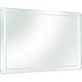 Xora Badezimmerspiegel, Glas, rechteckig, 110x70x3 cm, Made in Germany, feuchtraumgeeignet, Badezimmer, Badezimmerspiegel, Badspiegel