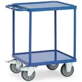 Fetra Tischwagen Quadratisch Stahlblech-wannen 2 Etagen 600x600mm Ladefläche