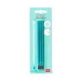 Legami löschbarer Gelschreiber Stifte Ersatzminen 3er Set TÜRKIS radierbar 0,7mm