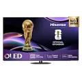 Hisense 55A85Q 139cm (55 Zoll) Fernseher, 4K UHD OLED Smart TV,120Hz, HDMI 2.1, Game Mode Pro, AMD FreeSync Premium, Dolby Vision IQ & Atmos, Bluetooth, Alexa Built-in, Schwarz, [2025]