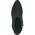 MARCO TOZZI Damen Stiefelette geraffter Schaft Blockabsatz 2-25307-41, Größe:38 EU, Farbe:Schwarz - Schwarz - 38