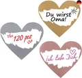 Kesote 120x Rubbellose Scratch Sticker Rubbel Etiketten Herz Rubbellos