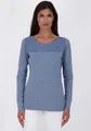 Langarmshirt "InesAK-Z", (1 tlg.), Gr. XS, 5301 NIGHTBLUE MELANGE