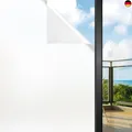 Funfox Fensterfolie Blickdicht, Milchglasfolie Selbstklebend Fenster