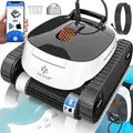 KESSER® Poolroboter für Boden und Wand   Poolsauger bis 100m2 Pools & eine leistungsstarke Reinigung   Poolreiniger vollautomatisch mit App-Funktion und Kontrollmodul   Klettermechanismus
