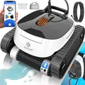 KESSER Poolroboter Poolroboter, Poolsauger für Boden und Wand Poolreiniger bis 100m² Pools mit APP, anthrazit