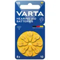 VARTA 24610101418 Batterie Für Hörgeräte Packung 10 Blister 8 Pile