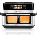 Heißluftfritteuse R-2882 digital 2200 W 12 L mit Display 33,2x49,6x34,3 cm - Schwarz/Silber