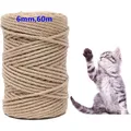 Sisal-Seil 6mm x 60m - Für Katzenkratzbaum & Dekoration - Hochwertige Qualität
