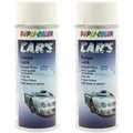 Dupli-Color Lackspray weiß glänzend 2x 400ml Rallye Lack Car's Sprühlack