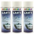 Dupli-Color Lackspray weiß glänzend 3x 400ml Rallye Lack Car's Sprühlack