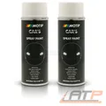 MOTIP 2x 400 ml CAR'S RALLYE-LACK SPRAYDOSE WEISS GLÄNZEND SPRÜHLACK