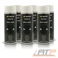 MOTIP 6x 400 ml CAR'S RALLYE-LACK SPRAYDOSE WEISS GLÄNZEND SPRÜHLACK