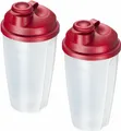 Westmark 2 Dressingshaker Mixery, 0,5 l, rot, 243522ER