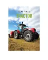 TRAKTOR ROT Fleecedecke Kuscheldecke Decke Schmusedecke Sofadecke
