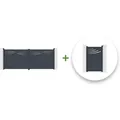 Casanoov - Halti 400 X 160 Cm Flügeltor-paket + Halti 100p160 Cm Grey Tor