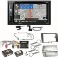 Pioneer AVIC-Z730DAB Bluetooth Navigation DAB+ CD Einbauset für Audi A3 8P 8PA