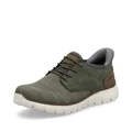 Rieker Herren Low-Top Sneaker B6658, Männer Halbschuhe,Sportschuhe,Freizeitschuhe,Turnschuhe,Laufschuhe,straßenschuhe,grün (52),42 EU / 8 UK