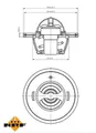 NRF 725183 Thermostat, Kühlmittel Für HYUNDAI, KIA