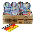 OLShop AG Ostpaket Rügen Fisch mit 10 Produkten der DDR inkl. Karte Geschenkidee, Fischpaket Geschenkset Ostprodukte