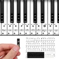 Klavier Keyboard Aufkleber37/49/54/61/88 Piano Sticker Transparent Abnehmbare...