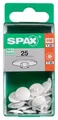 Spax Abdeckkappen weiß zum stecken - 25 Stk.  Abdeckkappen
