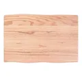 vidaXL Tischplatte Tischplatte 60x40x2 cm Massivholz Eiche Behandelt Baumkante (1 St)