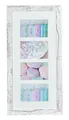 levandeo Bilderrahmen 28x54cm Weiß Braun 10x15cm 4 Fotos Shabby Chic Vintage Fotorahmen Galerie Glas Wohndeko Einrichtung Wanddeko