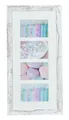 Levandeo® Bilderrahmen Collage, Bilderrahmen 28x54cm Weiß Braun 10x15cm 4 Fotos Shabby Chic Vintage