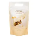 Lindt LINDOR Schokoladen Kugeln weiß | 1 kg Beutel, wiederverschließbar | ca. 80 Schokoladen Kugeln weiße Schokolade mit zartschmelzender Füllung | Großpackung, Pralinen-Geschenk (3 x 1 kg)